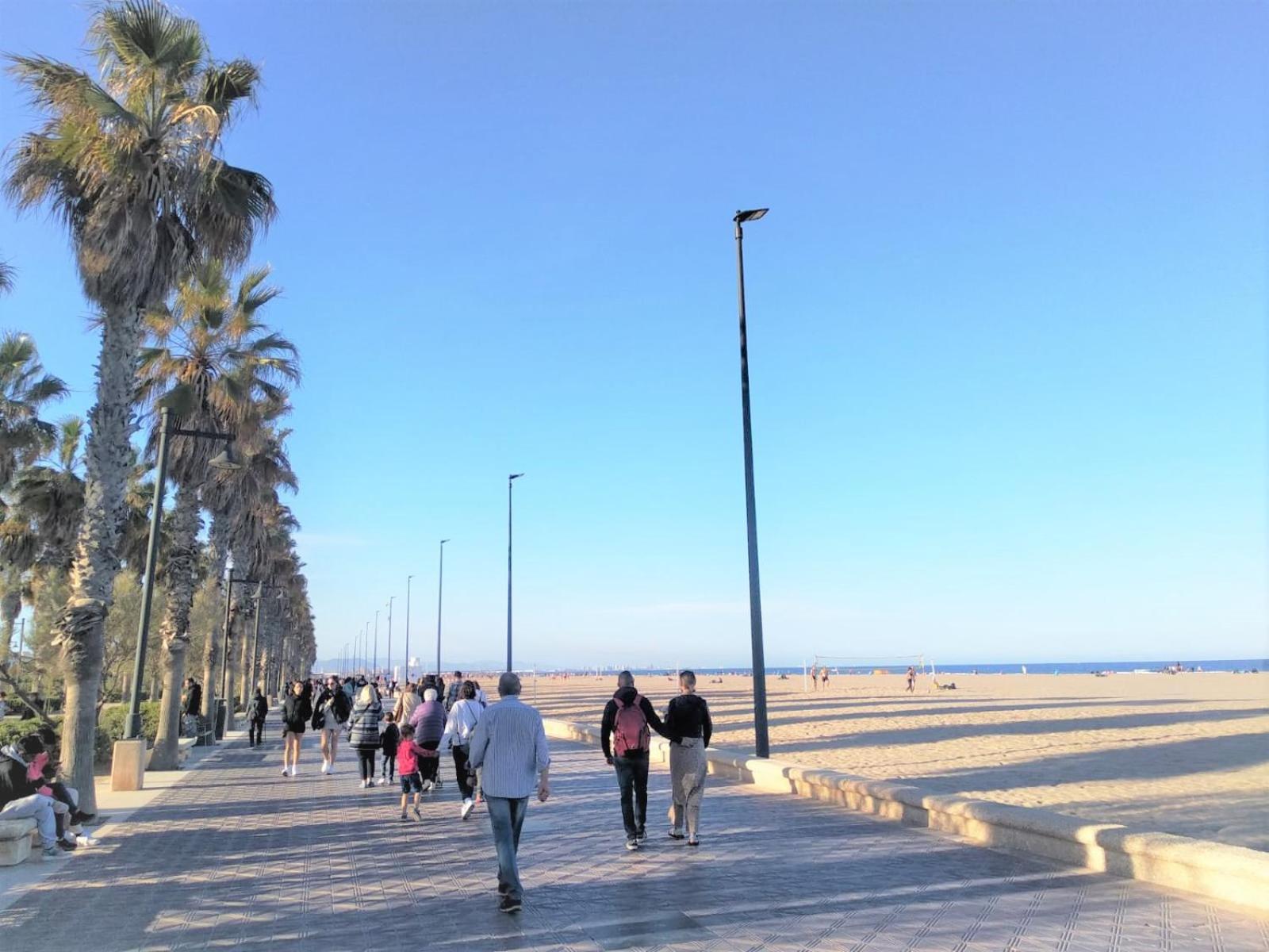 Apartamento Valencia Malvarrosa Exteriör bild