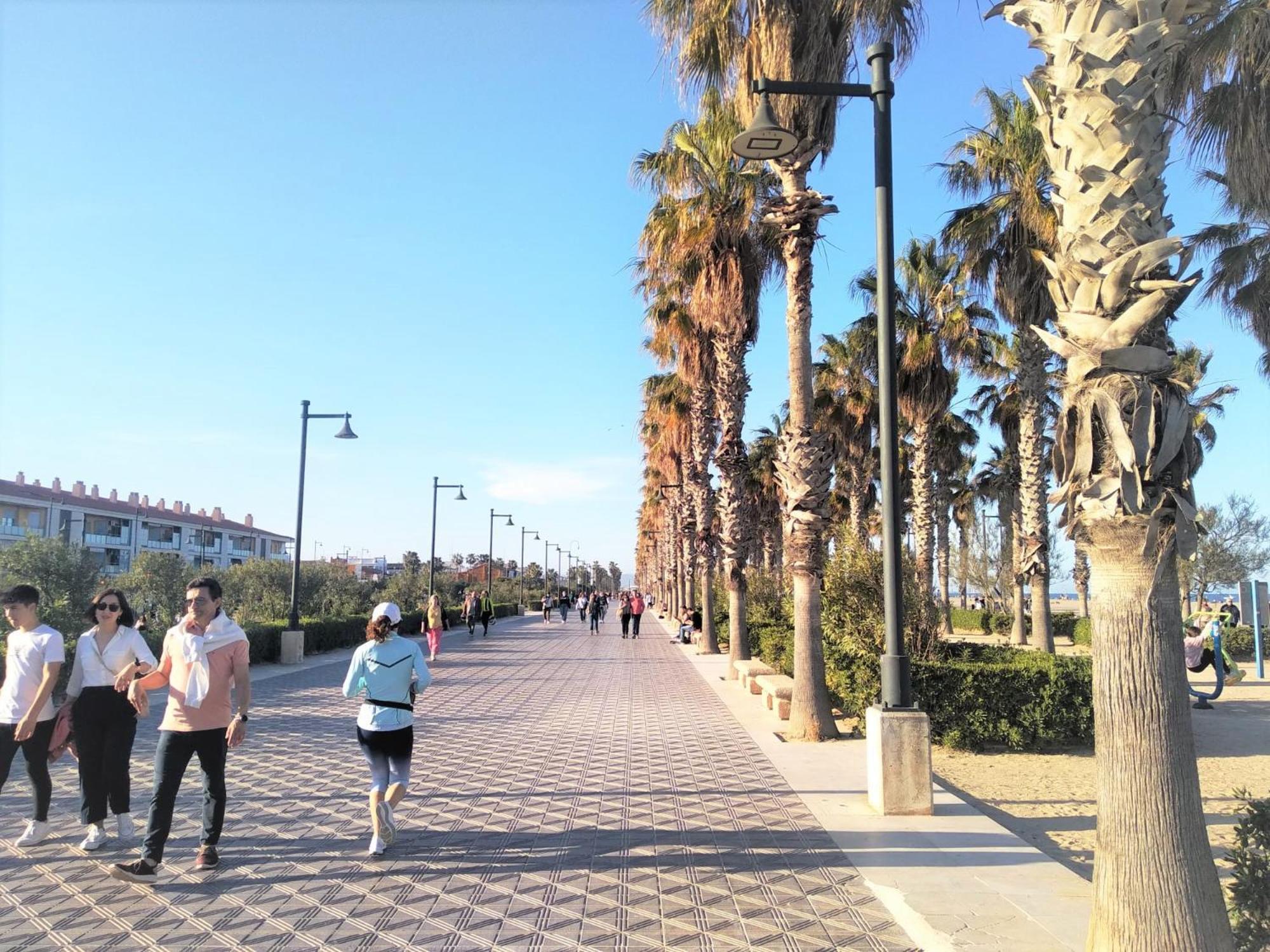 Apartamento Valencia Malvarrosa Exteriör bild